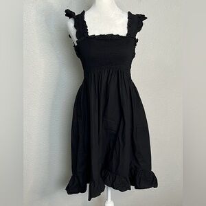 Quince Poplin Smocked Mini Dress Size Medium